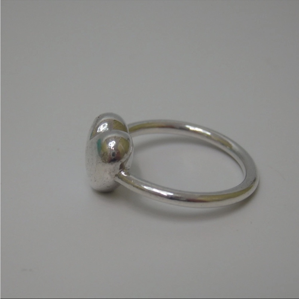 Tiffany & Co. Silver Heart Ring with Turquoise Packaging size 4.5 - Picture 3 of 6
